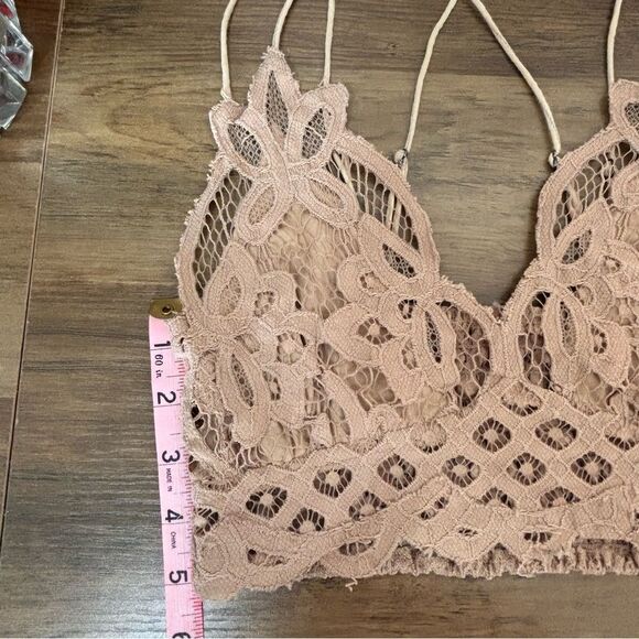 Free People Nude Adella Longline Bralette size S - Picture 6 of 7